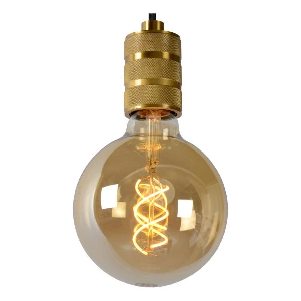 Lucide JOVA - Lámpara colgante - Ø 12 cm - 1xE27 - Oro mate / Latón - detalle 5